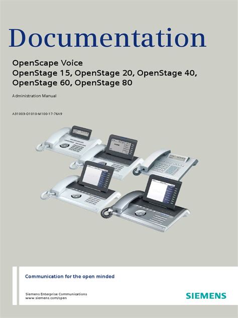 Administration Manual OpenStage OpenScape Voice
