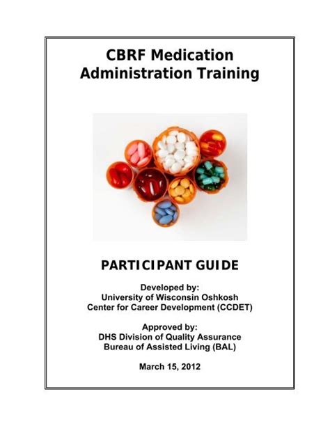 Administration of Medication to Students - Wisconsin Council …