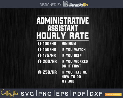 The average salary for a administrative assistant is $19.64 per hour i