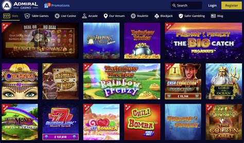  Admiral Casino is a UK-licensed and Alderney-regulated online casino that offers a variety of games, promotions and bonuses. Login to your account to access your balance, inbox, promotions and exclusive NOVOMATIC slots. . 