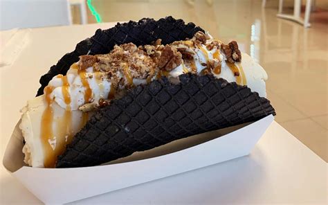 Admit It, You Could Really Use a Rolled Ice Cream Waffle Taco