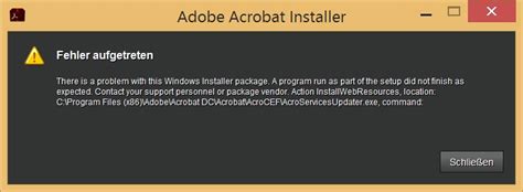 Adobe Acrobat DC Update Failed, Windows 7, 64-bit