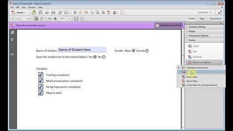 Adobe Acrobat How to Clear All Data From PDF Form Including Radial