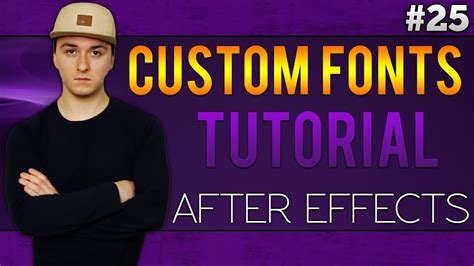 Adobe After Effects CC How To Install Custom Fonts Tutorial 25