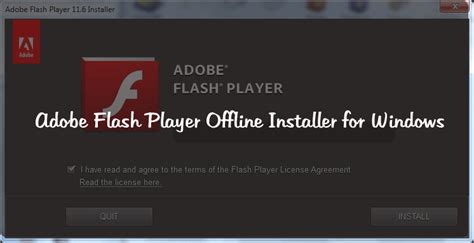 Adobe Flash Player offline installer for download