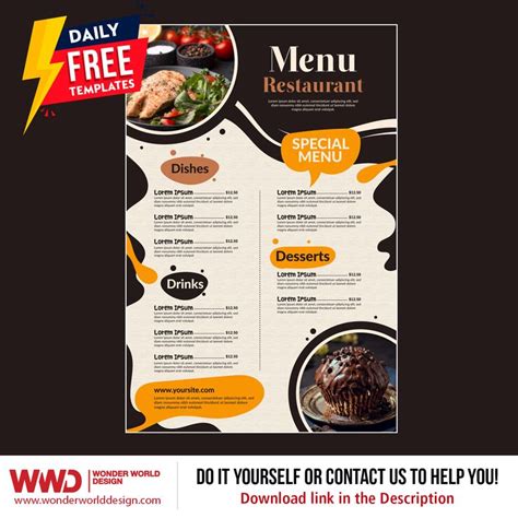 Adobe Illustrator Menu Template Portal Tutorials