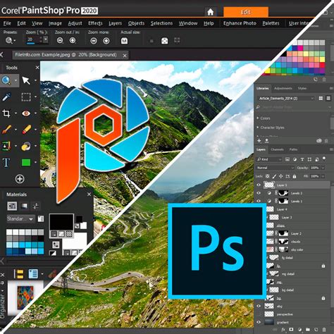 Adobe Photoshop vs. Corel PaintShop Pro vs. CorelDRAW vs. Krita