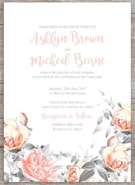 Adobe Wedding Invitation Templates