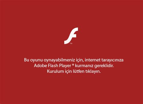 Adobe flash player yüklemek için tıklayın