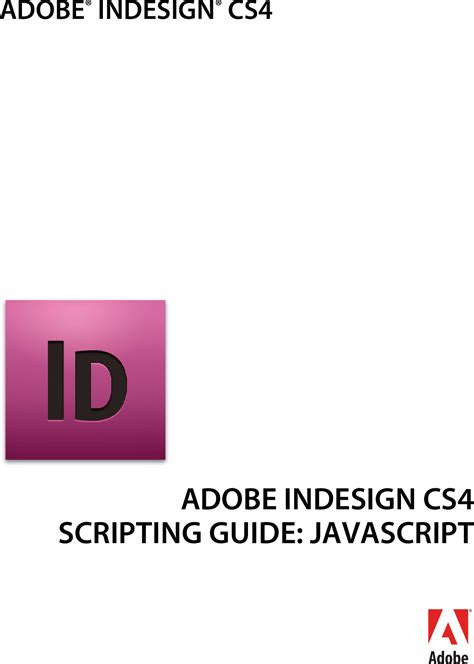 Adobe indesign cs4 scripting guide applescript. - Manuale per ruote inglesi per formatura di metalli.