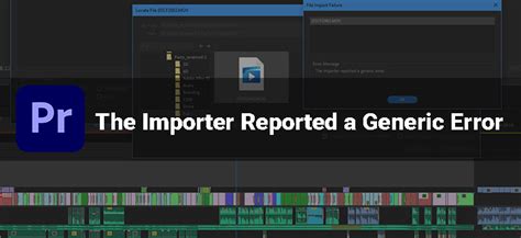 Adobe premiere elements generic error. MOV and a .  This is one of the least acti...