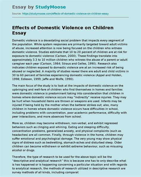 Adolescent Domestic Violence Final Canvas Paper