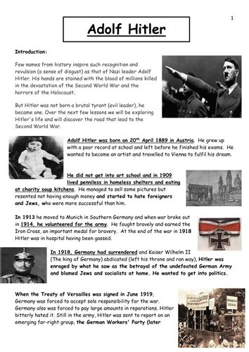 Adolf Hitler's Life in 180 Seconds: A Quick History Lesson ...