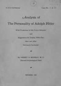 Adolf Hitler Personality Analysis
