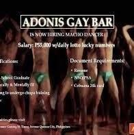 Adonis Gay Bar Hiring Page