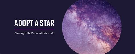 Adopt a star. You can't name a star through NASA, but you can adopt a star through this nonprofit program started by professional astronomers. 