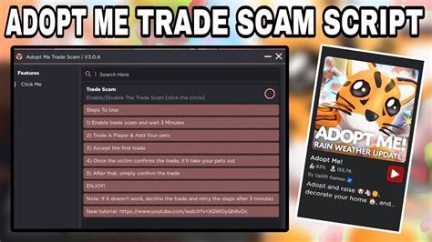 Looking for a adopt me trade scam script with NO DOWNLOADS, I only want the script, doesnt matter if its in pastebin too.. 