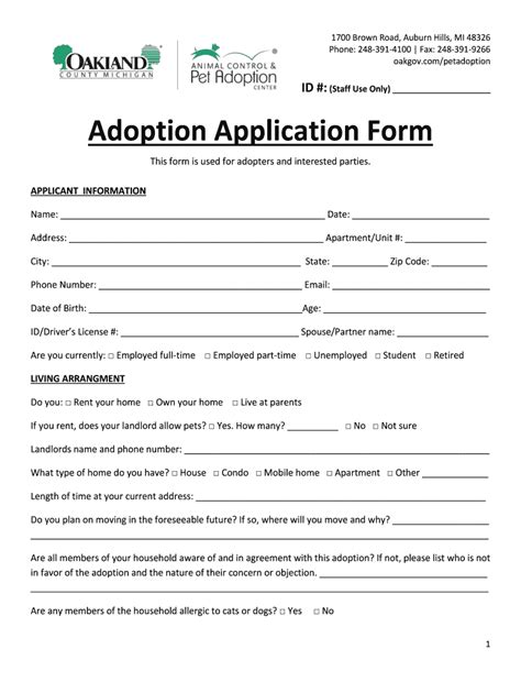 Adoption Application