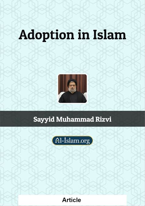 Adoption in Islam Al-Islam.org