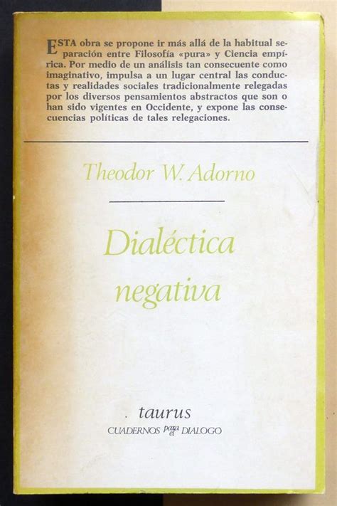 Adorno Dialectica Negativa Introd