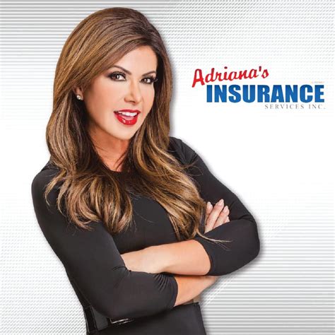 Adrianas insurance. Specialties: Adriana's Insurance is a highly recognized and respected insurance agency in the industry. With over 30 years of Experience and 50 office locations in Southern California, we offer a diverse variety of insurance products including, but not limited to: Auto Insurance, Home Owners Insurance, Renters Insurance, Commercial … 