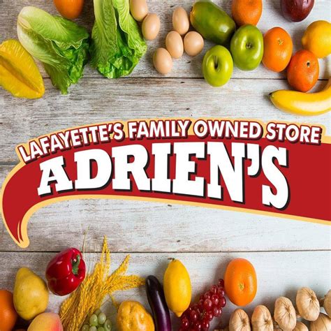 Adrien's Supermarket Address: 3842 W Congress St, Lafayette, United States, 70506. Adrien's Supermarket Website: Website Facebook: Adrien's Supermarket Phone (337)981- 0080: Adrien's Supermarket Opening Hours: Daily : 07:00 - 21:00. 