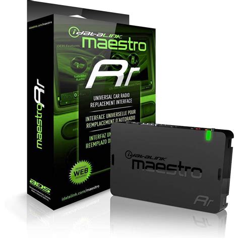 ADS-MRR. Universal radio replacement interface compatible with over 3000 vehicles 2003 and up. Maestro RR connects to iDatalink-compatible Alpine, JVC, Kenwood, Pioneer and SONY radios to enhance your multimedia experience with exclusive Gauges, Vehicle Info, Parking Assistance, Climate Control and Radar Detection screens while retaining all ...
