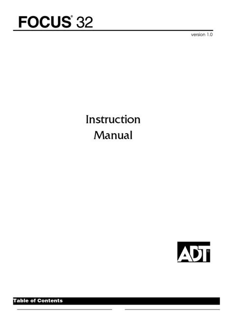 Adt focus 32 manuale di istruzioni. - Schema therapy in practice an introductory guide to the schema.