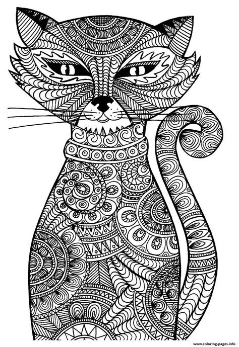 Adult Cat Coloring Book