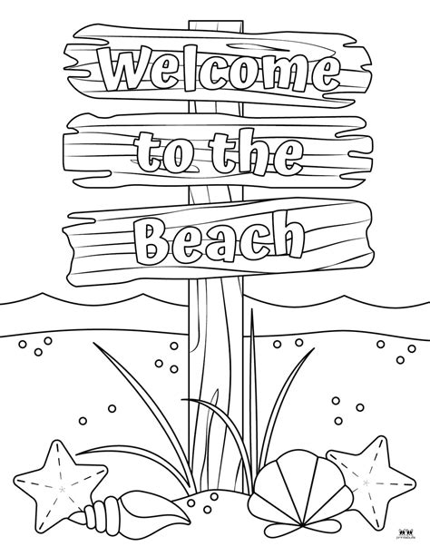 Adult Coloring Book Beac