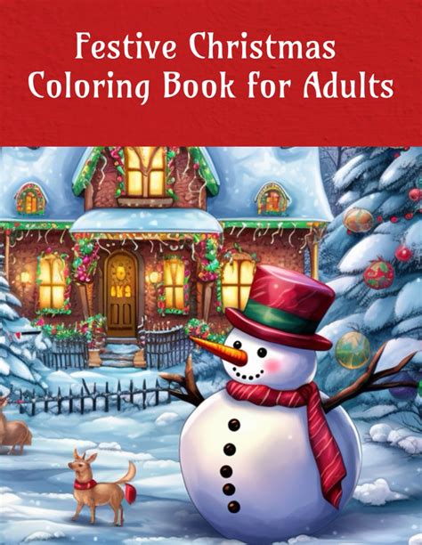 Adult Coloring Book Christmas Books