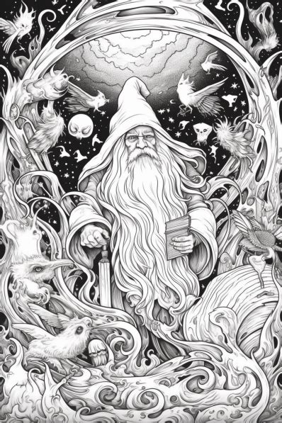 Adult Coloring Book Fantasy