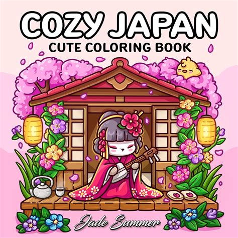 Adult Coloring Book Japan