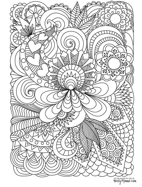 Adult Coloring Book Pages To Prin