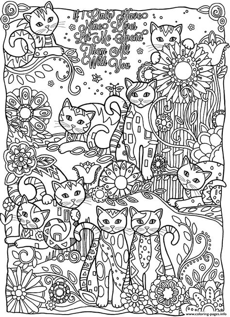 Adult Coloring Books Cats