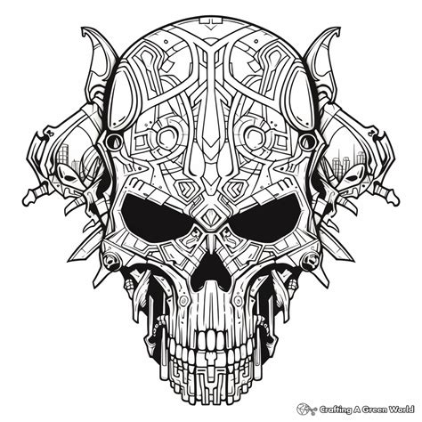 Adult Coloring Books With Skulls