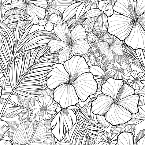 Adult Coloring Flora