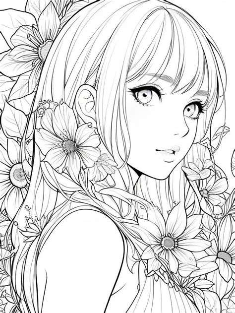 Adult Coloring Pages Anime