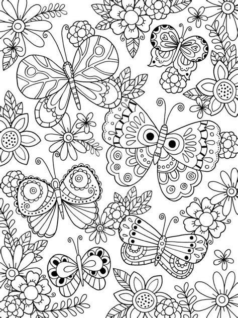 Adult Coloring Pages Butterflies