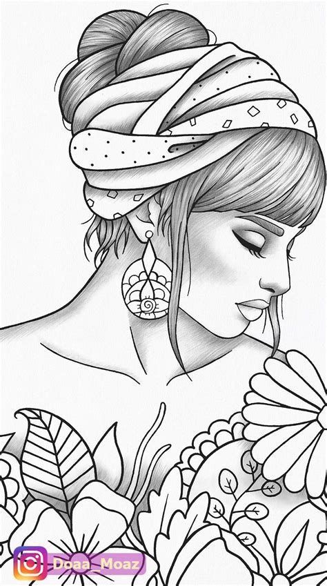 Adult Coloring Pages Of People
