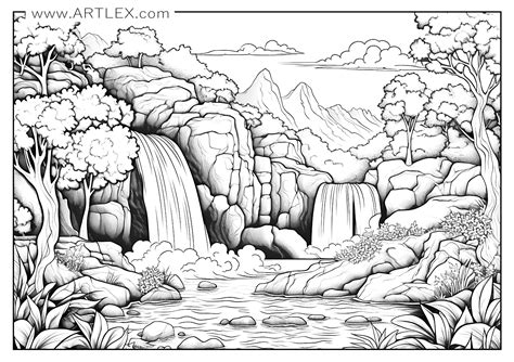 Adult Coloring Pages Scenery