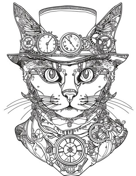 Adult Coloring Steampunk