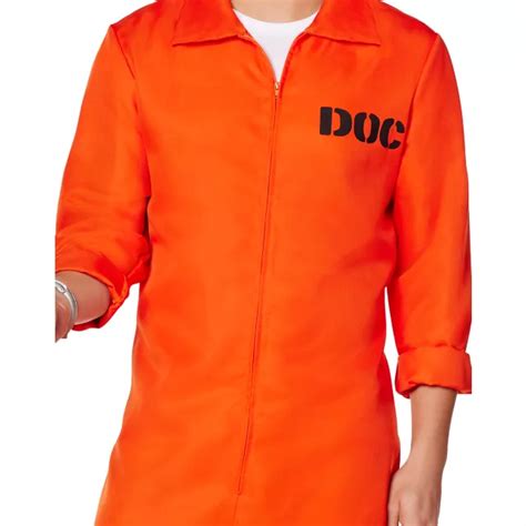 Adult Department of Corrections Prisoner One Piece Costume