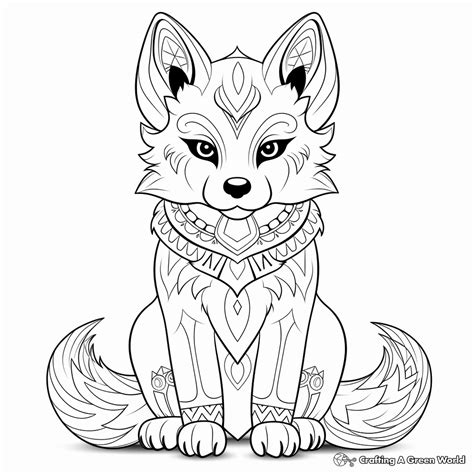 Adult Fox Coloring Pages