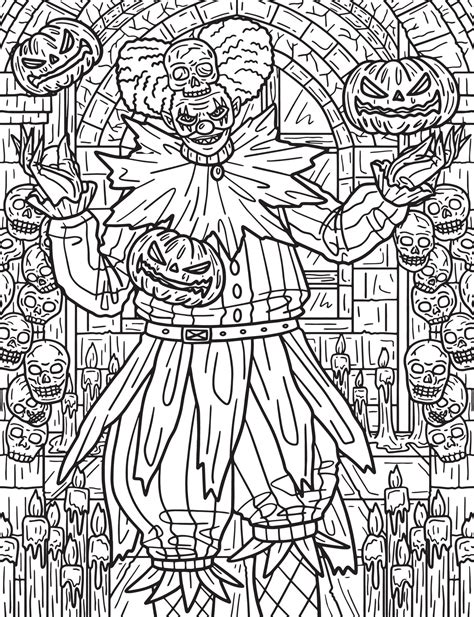 Adult Halloween Coloring Pages