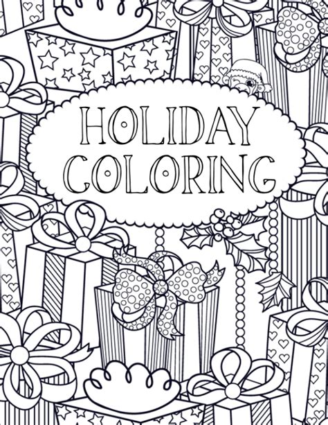 Adult Holiday Coloring Books
