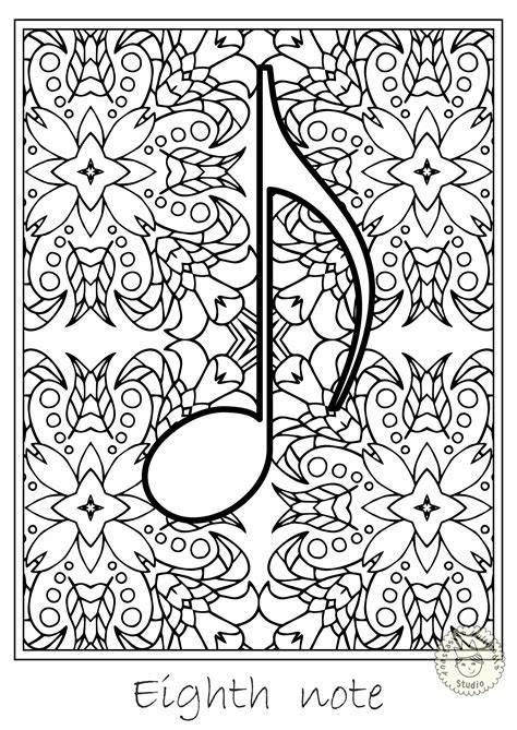Adult Music Coloring Pages