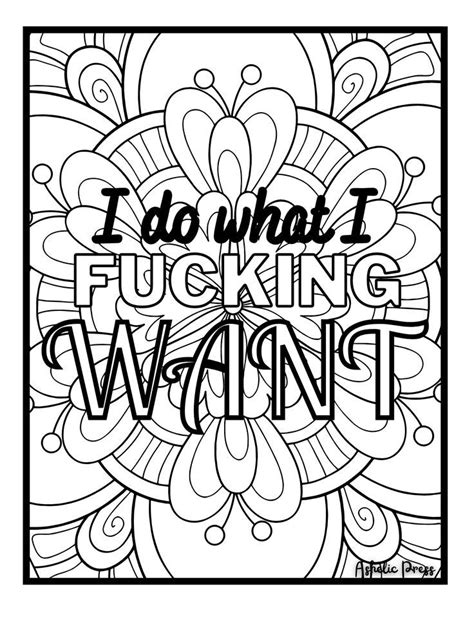 Adult Swearing Coloring Book