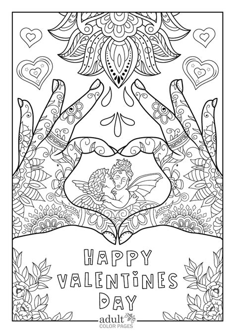 Adult Valentines Coloring Pages