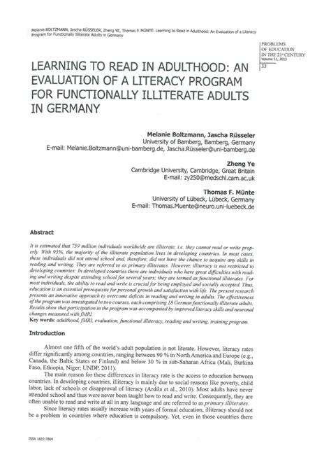 Adult literacy classes 2 million adults being functionally illiterate.  The Adult Li...